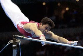 Gymnast Tsukahara finds horizontal bar out of reach